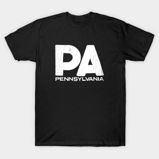 PA Pennsylvania Vintage State Typography T-Shirt